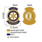 New Rotary International Club President Pin District Polio Plus Foundation