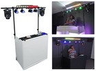 Rockville Rockbooth Truss Dj Booth Table Facade W truss  2  Up-lights