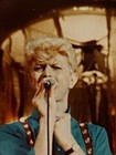 Original Early 80 s Candid Personal Photo Of David Bowie On Stage W  Mic Concert