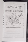 2027-2028  2 Year Pocket Planner Calendar  card Stock-you Choose   Free Shipping
