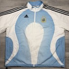 Adidas Argentina Soccer Logo Team Retro 2006 Top White Track Men s Medium Jacket