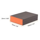4pcs Sanding Sponge Blocks 1200-1500 Grits Block 100x70x25mm Brown orange