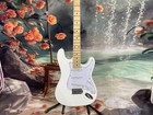St White Electric Guitar 3s Pickup Maple Fingerboard 22 Frets Usa Warehouse
