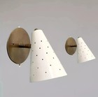 Vintage Mid Century Modern Wall Sconce Stilnovo Brass Wall Fixture Lamps 1950 s