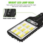 6sets Of 108cob Solar Outdoor Light Motion Sensor Security Garden Wall Lamp S8 9