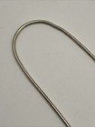 Vintage  Silver Tone Necklace With Circle Pendant W snake Chain 16-19   