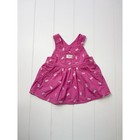 Vintage Oshkosh Bgosh Pale Pink Bunny Rabbit Easter Overall Dress  Size 3-6 Mon