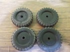 Vintage Tonka Ford Truck Set Of 4 Solid Rubber Tires For Parts