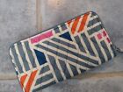 Nwt Vera Bradley Rfid Georgia Wallet Geo Medallions Pink Blue Orange White New