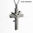 New Urn Necklace For Ashes Cremation Pendant Memorial Keepsake Jewelry Cross