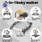 Baby Walker 5-in-1 For Boys And Girls 6-12 Months With Bouncer Adjustable 6-18