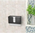 Black Acrylic Paper Towel Dispenser Wall Mount Fits Multi c z tri Fold