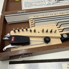 Unitech Vintage Drafting Lettering Set In Original Wood Box