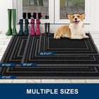 Buganda Front Door Mat Indoor Outdoor Entrance  Non-slip Natural Rubber Doormats