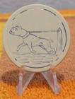 Vintage Bulldog White Clay Poker Chip - Token