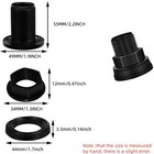 Bulkhead Fitting 1   Aquarium Pond Hydroponics Rain Barrel Slip