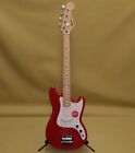 031-0902-558 Squier By Fender Bronco Mn Torino Red 4-string Electric Bass Guitar