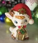 Vintage Hand-painted Napco Baby Deer W  Lantern Figurine X-9211 Read