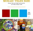 1000pcs Glass Mosaic Tiles Bulk  Stained Glass Pieces For Crafts Diy Art Project