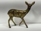 Brass Deer Figurine Vintage 5 5    Tall