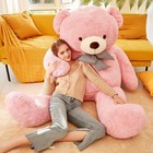 Ikasa Giant Teddy Bear Plush Toy Stuffed Animal - Pink  70 Inches