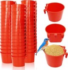Cage Cups 1 Pint   8 16 Fl  Oz Hanging Water Feed Cage Cups Poultry Chicken Cups