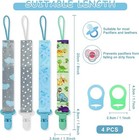 4 Pcs Baby Dummy Strap Clip  Pacifier Clip Dummy Holder Straps With 4 Silicon   