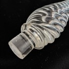Vintage Mcm Genie Style Clear Glass Spiral Bottle Topper Stopper 8    Long
