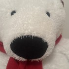 Large Giant Coca Cola Advertising Plush Polar Bear Scarf Stuffed Animal 31  Cm
