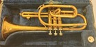 Vintage King Cleveland 602 Cornet With Hard Case And Blessing 7c Mouthpiece Gold