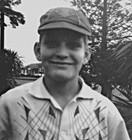 1957 Boy Cub Scout Hat Us Military Post Grant Heights Tokyo Japan B w Vtg Photo