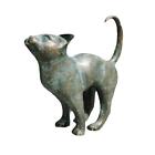 Beautiful Cat Statue Home Garden Decor Ornament Outdoor Yard Resin Sculpture Bes