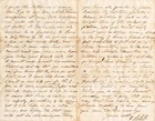 Antique Personal Letter  approx 1862 - 1870 