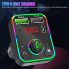 Bluetooth 5 0 Car Wireless Fm Transmitter Adapter 2usb Pd Charger Hands-free Aux