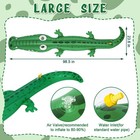 98 Inch Green Extra Large Inflatable Sprinkler For Kids Outdoor Water Toy