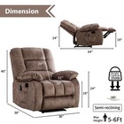 Ebello Massage Recliner Chairs With Heat   Massage Overstuffed Recliner Chair