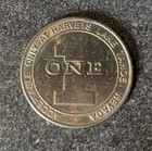 Harvey s Casino  1 00 Slot Gaming Token   Coin 1988 Lake Tahoe  Nevada Nv