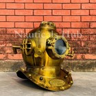 18 antique Solid Brass Marine Scuba Us Navy Mark V Diving Helmet Gift Decorative