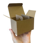 Empty 6 Compartment Box For Nail Polish Bottles - Bottles Not Included