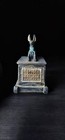 God Anubis Statue Protecting An Ushabti   Rare Antique Jackal God Statuette