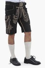 Oktoberfest German Lederhosen Mens Shorts With Belt Real Leather New 
