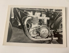 1960 Vintage B w Motorcycle Engine Photograph    eddies Triumph   