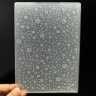 3d Embossing Folder - Christmas Snowflakes Texture For Card Making   Scrapbookin