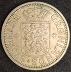 1926 Greenland   Denmark 25 Ore Polar Bear Coin Km 5 Low Mintage 310 000 Vf xf