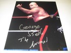 Wrestling Legend George  the Animal  Steele Autograph Signed 8x10 Photo W coa