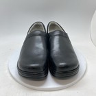 Klogs Footwear Clogs Womens 10 W Naples Black Leather Slip On Work Shoes