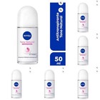 6 Pack Nivea Roll On Deodorant 50ml Natural Tone Classic Touch 48h Protection