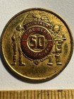 Vintage Montauk Fire Department 1939-1989 50th Anniversary Pin Long Island Ny