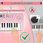 37 Key Kids Electronic Piano Keyboard With Microphone Educational Musical Toy   