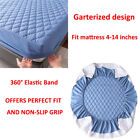 100  Waterproof Thicken Mattress Protector Cover Non-slip Fitted Bed Sheet Pad